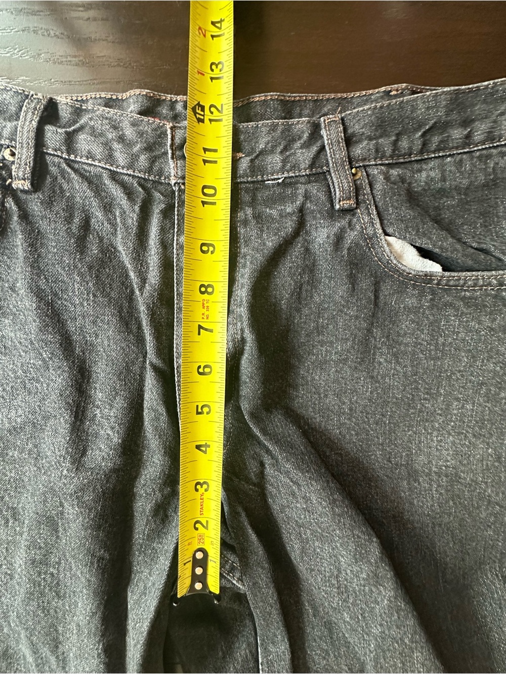Eddie Bauer Classic Fit Black Denim Jeans 38x30 Straight Leg - Picture 9 of 11